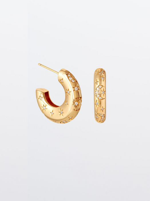 Mini Ohrring vergoldet 22 mm - Amira