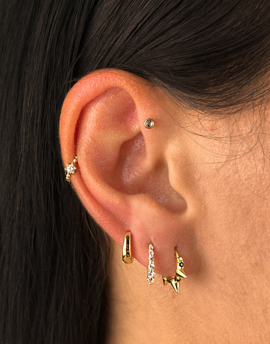 Mini Ohrring vergoldet 8 mm - Alina